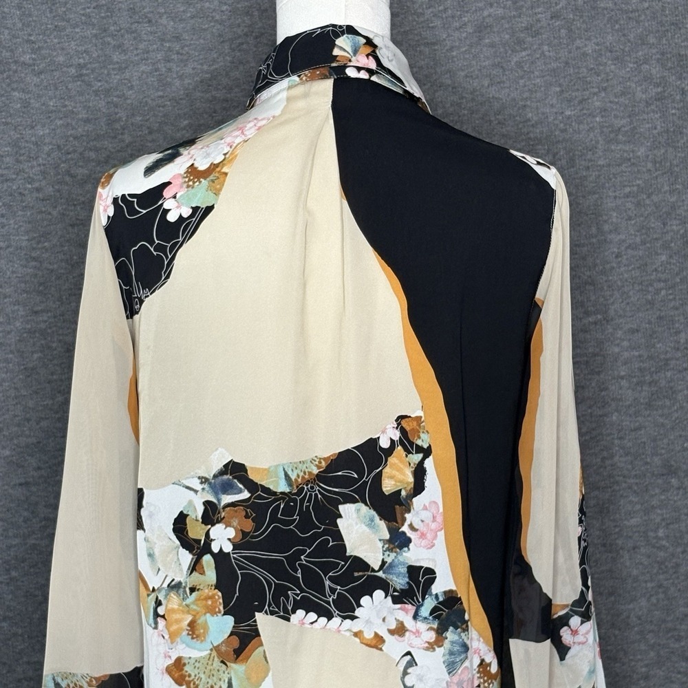 3.1 Phillip Lim for Target Womens XS Blouse Floral Mixed Print Long Sleeve - Picture 7 of 11